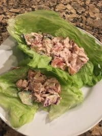 Tuna Lettuce Wraps with WIC Foods